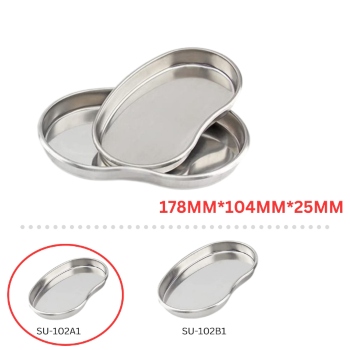 Stainless Steel Open Tray (Kidney Shaped) Small